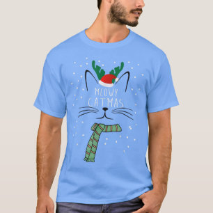Christmas Cat Meowy Catmas  T-Shirt