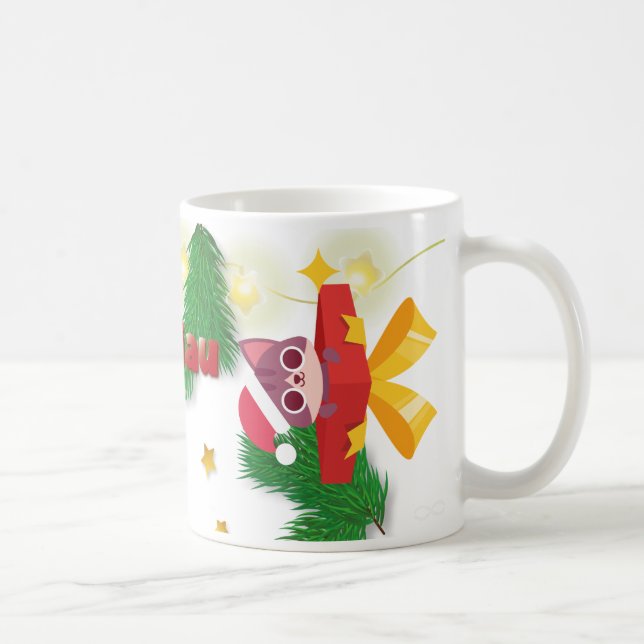 Christmas Cat Miau Kaffeetasse (Rechts)