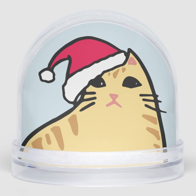 CHRISTMAS CAT SNOW  SCHNEEKUGELN (Vorderseite)