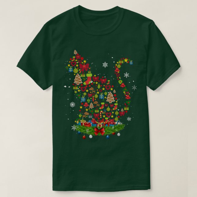 Christmas Cat Sweat T-Shirt (Design vorne)