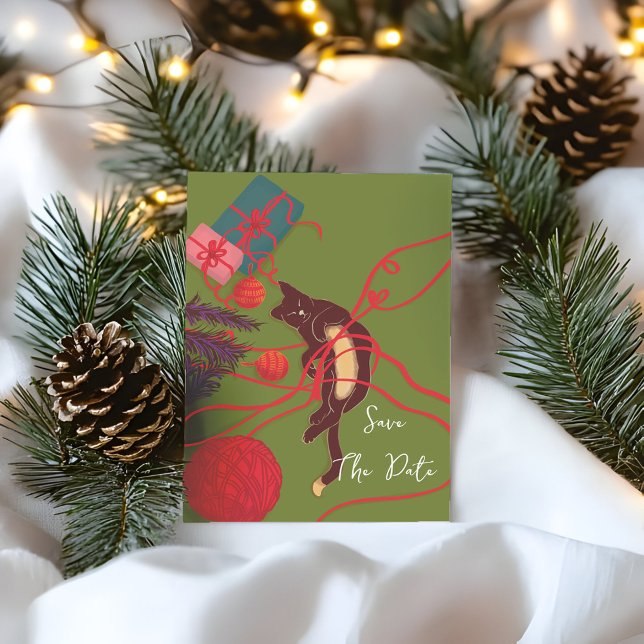 Christmas Cat Tangle – Festive Kitty Playtime Save The Date (Von Creator hochgeladen)