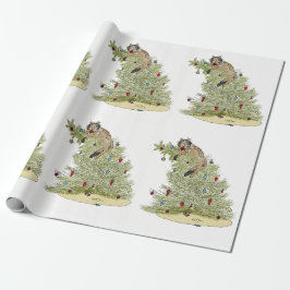 CHRISTMAS CAT WRAPPING PAPER GESCHENKPAPIER