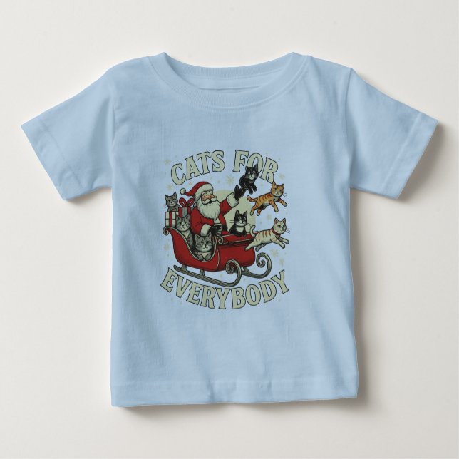 Christmas Cats  Baby T-shirt (Vorderseite)