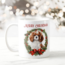 Christmas Cavalier King Charles Dog Tasse