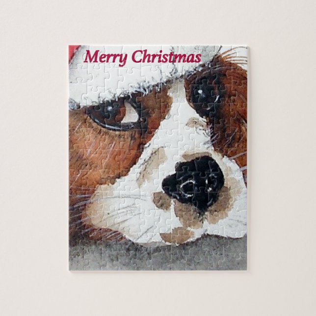 Christmas Cavalier King Charles Spaniel Puzzle (Vertikal)