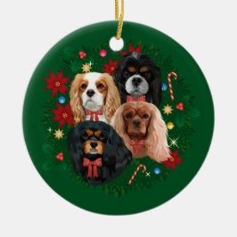 Christmas Cavalier King Spaniel Ornaments Keramik Ornament