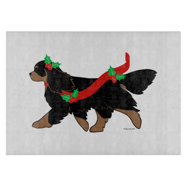 Christmas Cavalier Schneidebrett (Vorderseite)