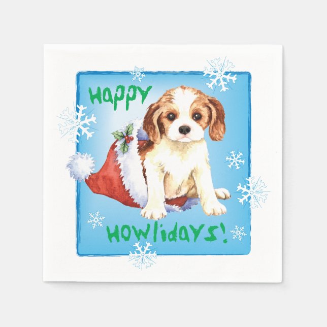 Christmas Cavalier Serviette (Vorderseite)