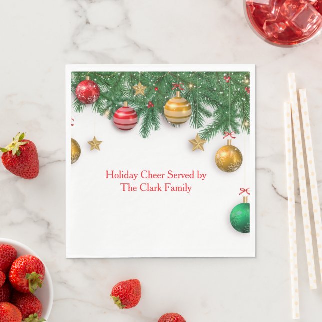 Christmas Celebration Paper Napkins Serviette (Beispiel)