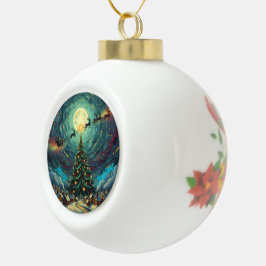 Christmas Ceramic Ornament –Round Keepsake
