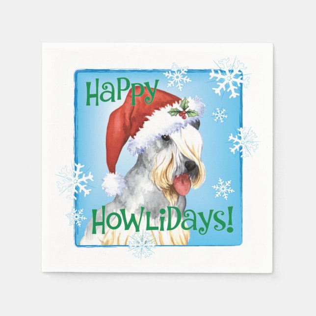 Christmas Cesky Terrier Napkins Serviette (Vorderseite)