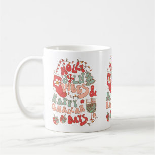 Christmas Chanukah hanukkah Groovy Vibes Kaffeetasse