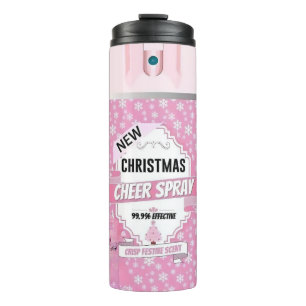 Christmas Cheer Spray - Pink Thermosbecher