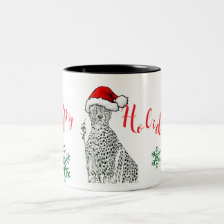 Christmas Cheetah Mug Cup Zweifarbige Tasse