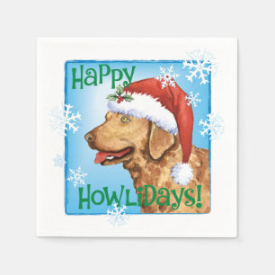 Christmas Chessie Serviette