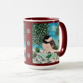 Christmas Chickadee Chatter Tasse