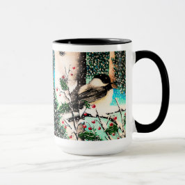 Christmas Chickadee Chatter Tasse