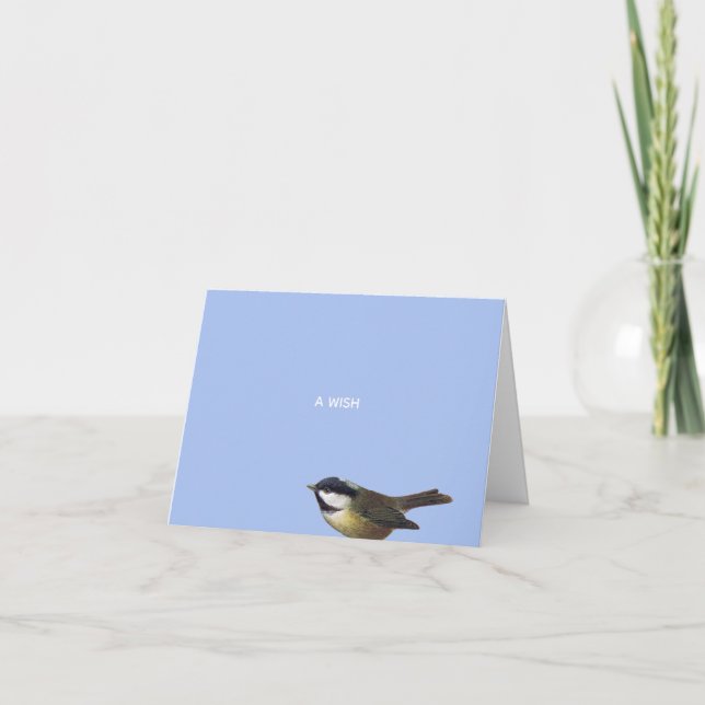 Christmas Chickadee Little Wish Karte (Vorderseite)
