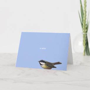 Christmas Chickadee Wish Karte