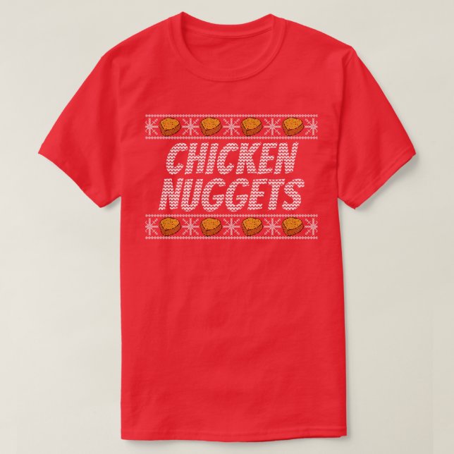Christmas Chicken Nuggets T-Shirt (Design vorne)