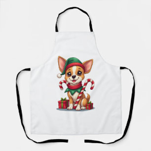 Christmas Chihuahua Cheer Schürze