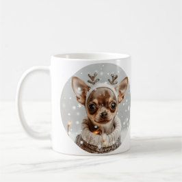 Christmas Chihuahua Reindeer Dog Kaffeetasse