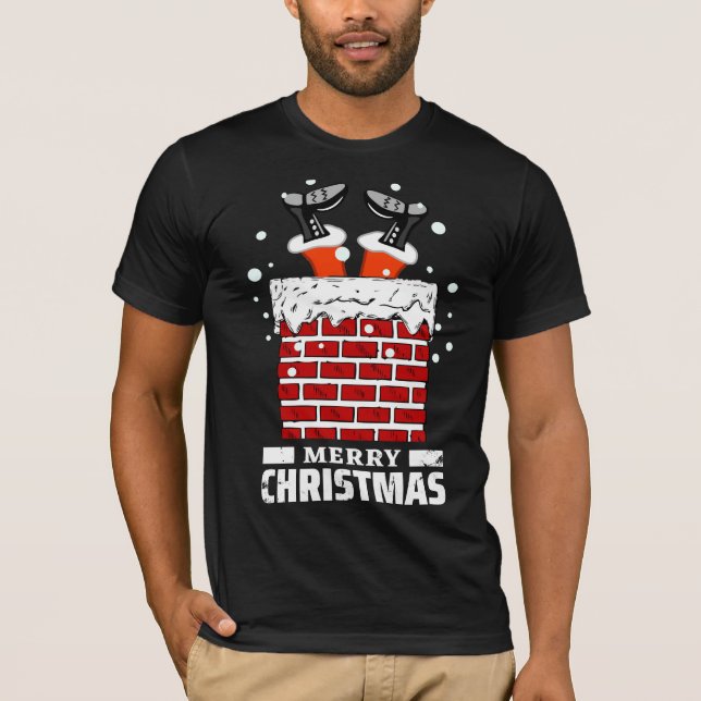 Christmas Chimney Funny T-Shirt (Vorderseite)