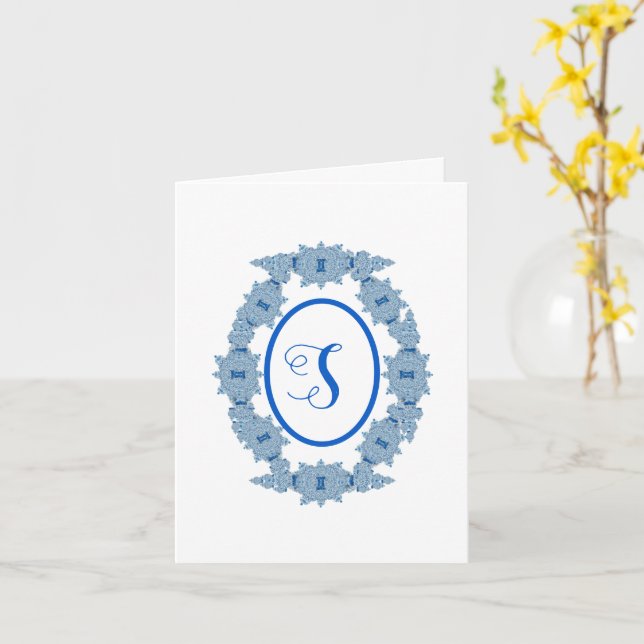 Christmas Chinoiserie Ginger Jars Dankeschön Karte (Gelbe Blume)