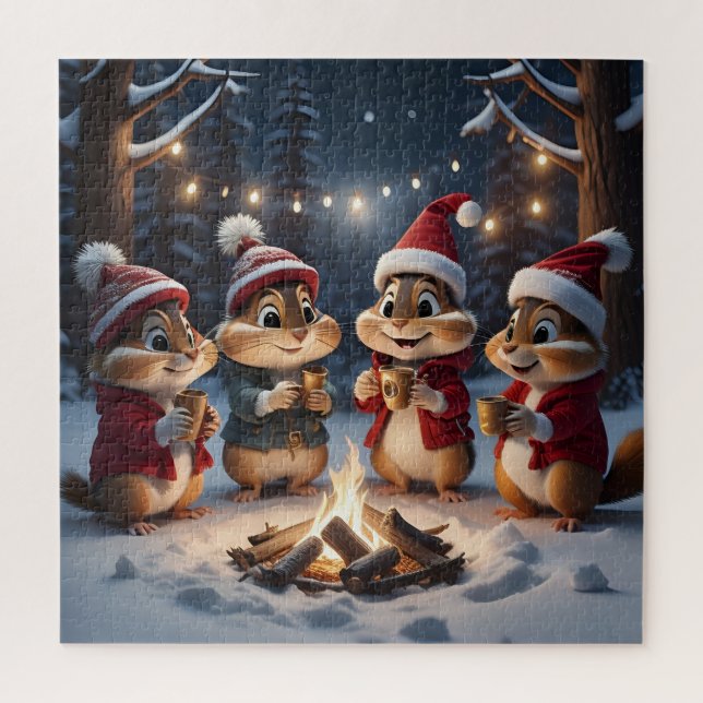 Christmas Chipmunks Puzzle (Vertikal)