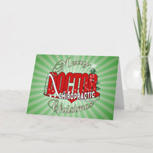 CHRISTMAS CHIROPRAKTISCHER ARZT FEIERTAGSKARTE