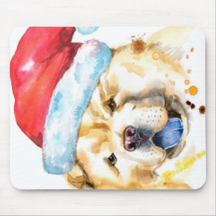 CHRISTMAS CHOW CHOW DOG Dekorative Decken Mousepad