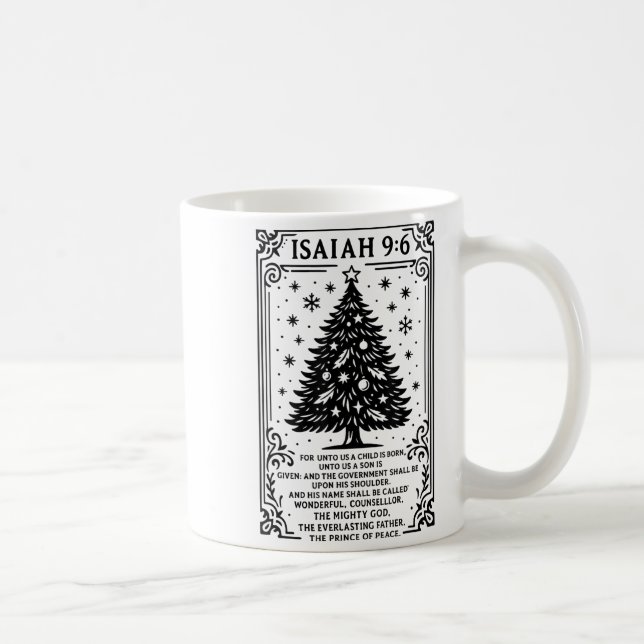 Christmas Christian Tree To Us A Child Is Born Isa Kaffeetasse (Rechts)