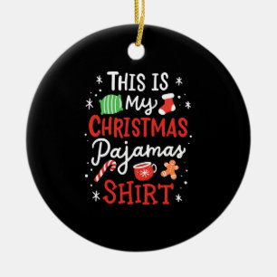 Christmas Christmas Pajama Keramik Ornament