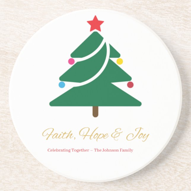 Christmas Coaster Getränkeuntersetzer (Vorne)