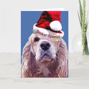 Christmas Cocker Spaniel Feiertagskarte