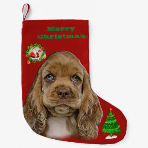 Christmas Cocker spaniel Strumpf Kleiner Weihnachtsstrumpf