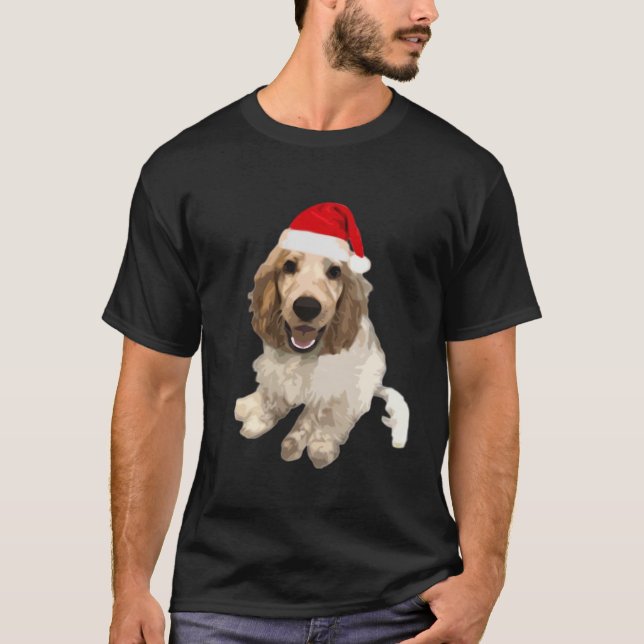 Christmas Cocker Spaniel (White) Essential T-Shirt (Vorderseite)
