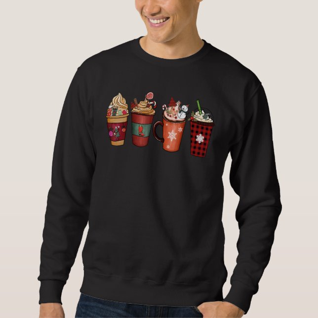 Christmas Coffee Latte Spice Matching Family Pjs P Sweatshirt (Vorderseite)