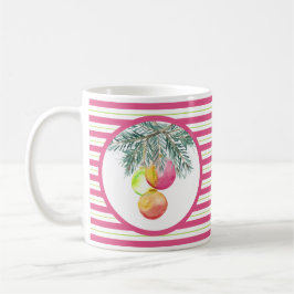 Christmas Coffee Mugs Cute Pink and Green Kaffeetasse