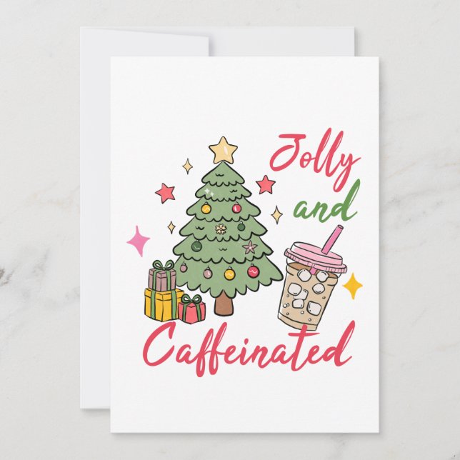 Christmas Coffee Party Invitation Einladung (Vorderseite)