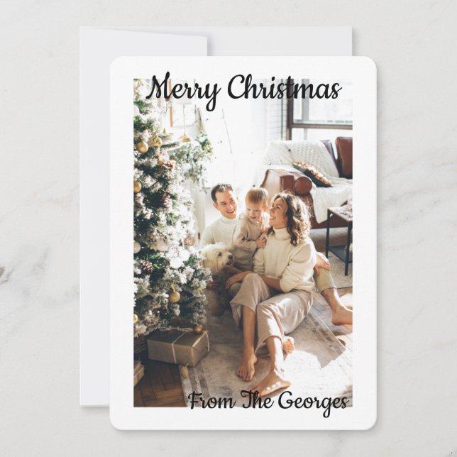 CHRISTMAS COLLAGE GREETCARD EINLADUNG (Vorderseite)