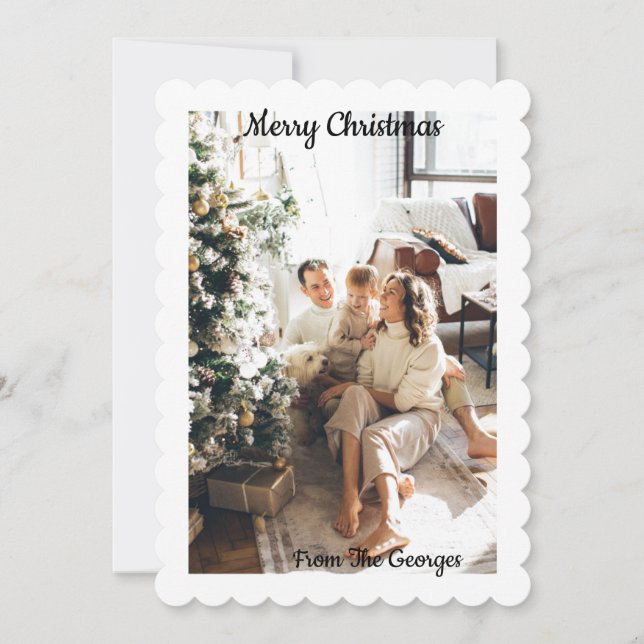 CHRISTMAS COLLAGE GREETCARD EINLADUNG (Vorderseite)