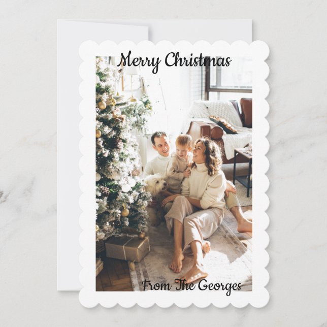 CHRISTMAS COLLAGE GREETCARD SAVE THE DATE (Vorderseite)