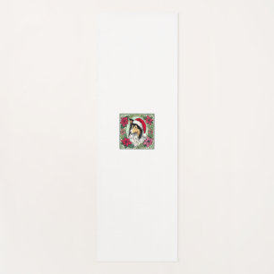 Christmas Collie Dog Illustration Weihnachten Coll Yogamatte