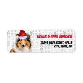 Christmas Collie Dog Lover Urlaubsadresse