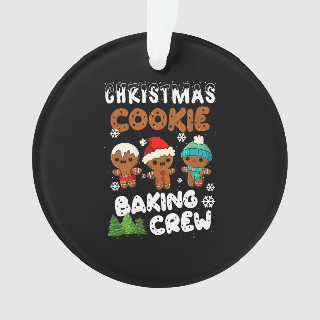 Christmas Cookie Baking Crew | Christmas present Ornament (Vorderseite)