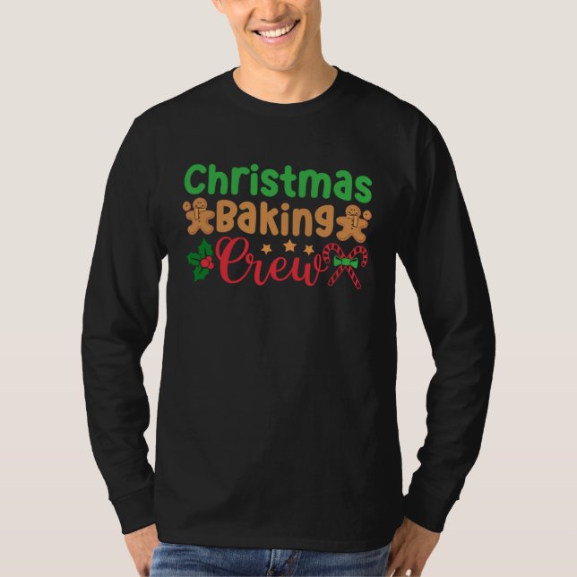 Christmas Cookie Baking Crew Family Xmas T-Shirt (Vorderseite)