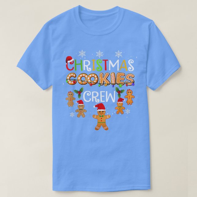 Christmas Cookie Baking Crew Funny Pajamas Family  T-Shirt (Design vorne)