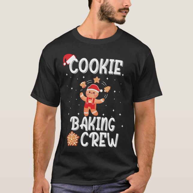 Christmas Cookie Baking Crew Funny Pajamas Family  T-Shirt (Vorderseite)