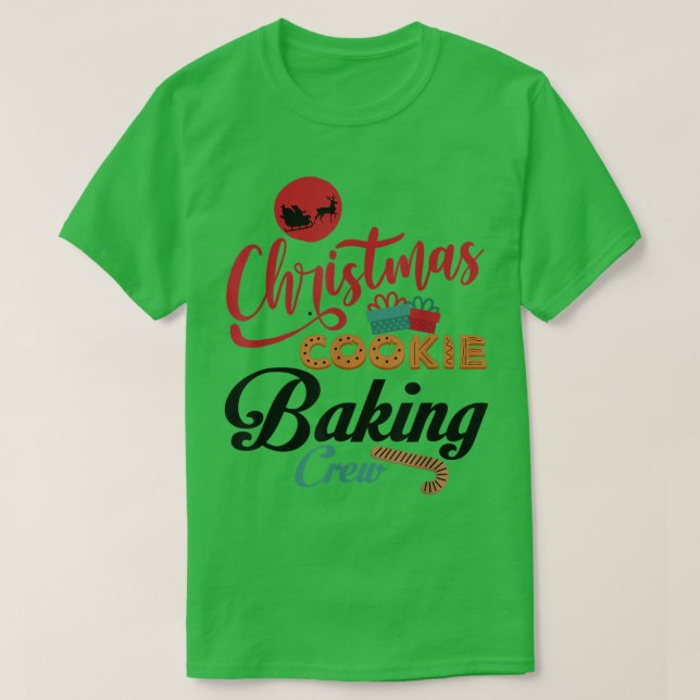 Christmas Cookie Baking Crew Gingerbread Team Sant T-Shirt (Design vorne)